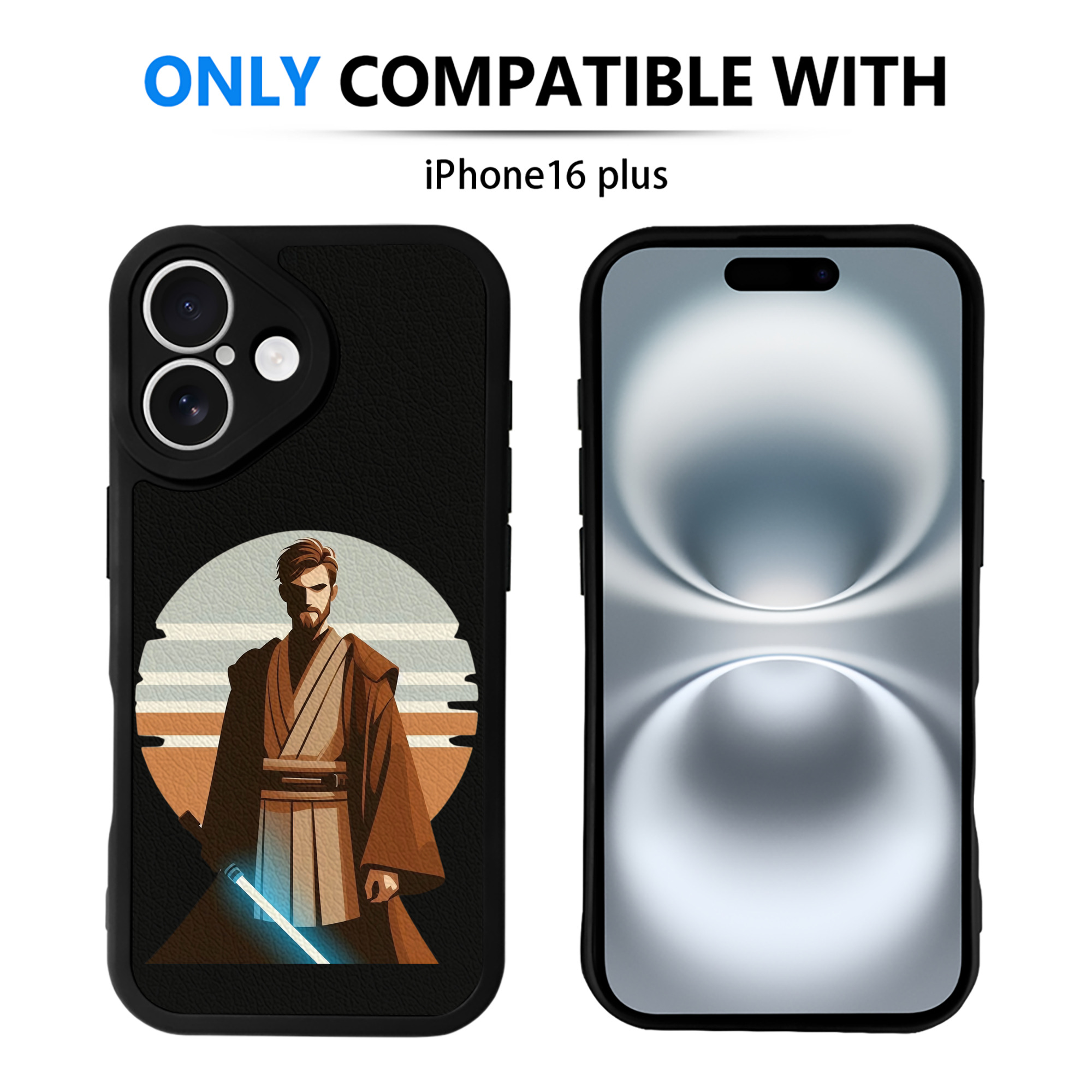 （画像用） スター・ウォーズ Star Wars 【iPhone 16シリーズ対応】シリコンスマホケース（レザー調） 材質：シリコン